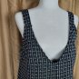 Shein Black & White Sparkle Print Overall Dress Size L