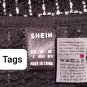 Shein Black & White Sparkle Print Overall Dress Size L