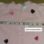 Gymboree Pink Hearts 100% Cotton Knit Cardigan Size 3-6 mos.