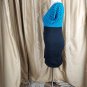 Living Doll Blue & Black Polka-dot Print  Pencil Dress Size XL