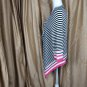 Jones New York Striped 100% Cotton Buttonless Cardigan Size M