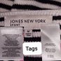 Jones New York Striped 100% Cotton Buttonless Cardigan Size M