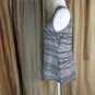 Jack By BB Dakota Black & White Striped  Side Zip Keyhole Back Tank Top size M