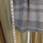 Jack By BB Dakota Black & White Striped  Side Zip Keyhole Back Tank Top size M