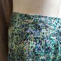 Apostrophe New No Tags Green & Blue Print Side Pockets Full Skirt Size 18
