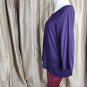 LOFT outlet Purple Cotton Blend Detail Hem Long Sleeves Tee Size XL