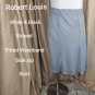 Robert Louis Long Modest Button Down White Strip Skirt Size S