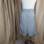 Robert Louis Long Modest Button Down White Strip Skirt Size S