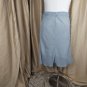 Robert Louis Long Modest Button Down White Strip Skirt Size S