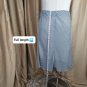 Robert Louis Long Modest Button Down White Strip Skirt Size S