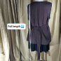 Cato Coffee Brown Detail V Neckline Side Zip Top Size 22/24W,