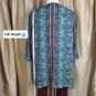 Cato Black & Blue Print Long Sleeves Detail Blouse Size 18/20W