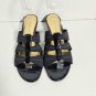 Antonio Melani black leather made in Brazil mules Size 8M