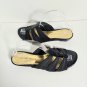 Antonio Melani black leather made in Brazil mules Size 8M