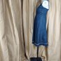 Jolt Blue Button V Neckline Adjustable Straps Denim Dress Size 7