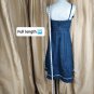 Jolt Blue Button V Neckline Adjustable Straps Denim Dress Size 7
