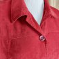 dress barn Red Light Weight Button Down Jacket Size 2X