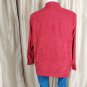 dress barn Red Light Weight Button Down Jacket Size 2X