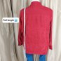 dress barn Red Light Weight Button Down Jacket Size 2X