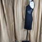 New Bongo Black Sheer Sides Back Zip Dress Size M