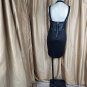 New Bongo Black Sheer Sides Back Zip Dress Size M