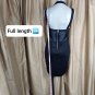 New Bongo Black Sheer Sides Back Zip Dress Size M