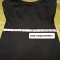 New Bongo Black Sheer Sides Back Zip Dress Size M