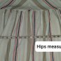 Lime n Chilli White Striped Cotton Sleeveless Tunic Top Size L