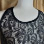 Westloop Black Floral Lace Cover Up Size M