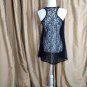 Westloop Black Floral Lace Cover Up Size M