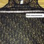 Westloop Black Floral Lace Cover Up Size M