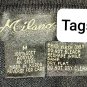 Vintage Mciland Black & Beige Embroidered Lightweight Button Cardigan Size M
