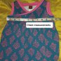 Tea Collection Blue & Pink Print 100% Cotton Detail Top Size 18-24 Mos.