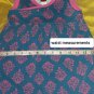 Tea Collection Blue & Pink Print 100% Cotton Detail Top Size 18-24 Mos.