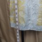Nicole Miller Collection Spring Yellow, White Silver Floral Sparkle Print...