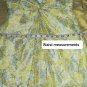 Nicole Miller Collection Spring Yellow, White Silver Floral Sparkle Print...