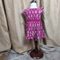 Tea Collection Pink & White Print 100% Cotton Ruffled Hem Top Size 12-24 Mos.