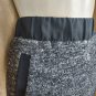 Ann Taylor LOFT Gray & Black Wool Blend Sixe Pockets Skirt Size M