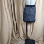 Ann Taylor LOFT Gray & Black Wool Blend Sixe Pockets Skirt Size M