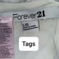 FOREVER 21 white lace bow dress size L