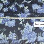 Roman's Navyblue Cotton Blend Floral Print Button Down Top Size 32W