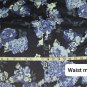 Roman's Navyblue Cotton Blend Floral Print Button Down Top Size 32W