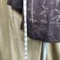 Bamboo Traders Linen Blend Sheer Print Button Down Top Size M