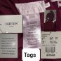 New David Bridal Berry Wine Sparkle Detail Drape Chiffon Dress Size 8