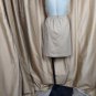 Theroy Beige Khaki Side Pockets Cotton Blend  Skirt Size 12