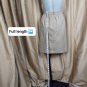 Theroy Beige Khaki Side Pockets Cotton Blend  Skirt Size 12