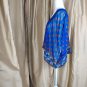 Jessica Simpson Royal Blue Print Sheer Drape Top Size XS