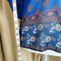Jessica Simpson Royal Blue Print Sheer Drape Top Size XS