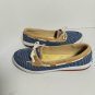 Keds Blue And White Striped Canvas Slip On Size 10