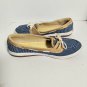 Keds Blue And White Striped Canvas Slip On Size 10